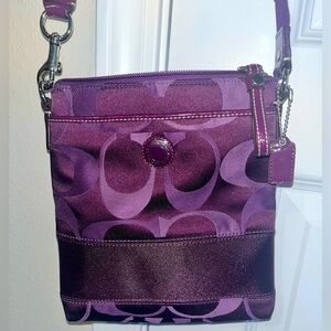 Purple Coach Crossbody Bag